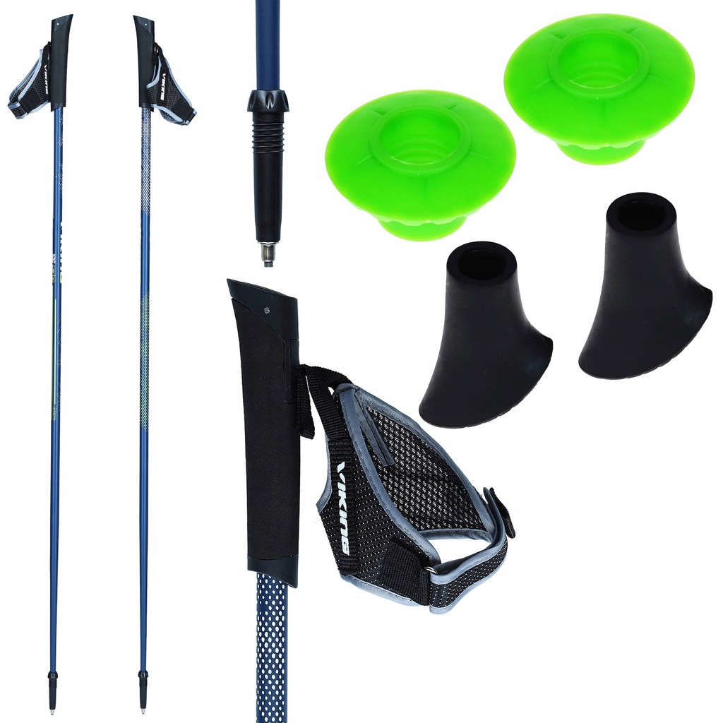 KIJE TREKKINGOWE DO SPACERÓW KIJKI DO NORDIC WALKING W GÓRY VIKING 125 cm