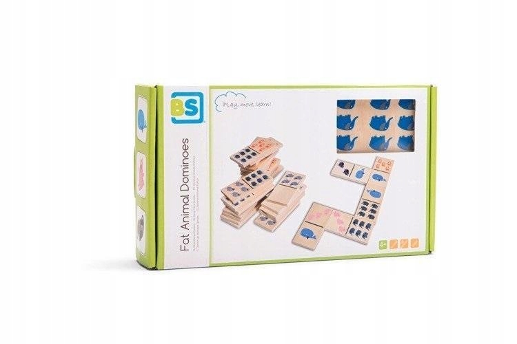 DOMINO DREWNIANE ZWIERZĄTKA, BS TOYS