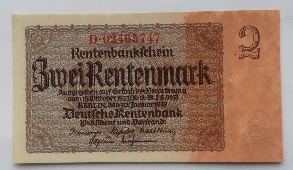 Niemcy 2 marki 1937