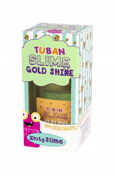 ZESTAW DIY SUPER SLIME GOLD SHINE TUBAN