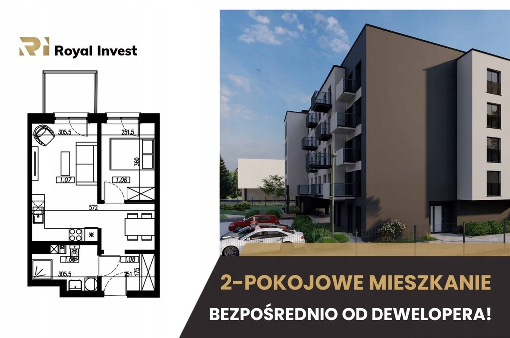Mieszkanie, Nowy Targ, Nowotarski (pow.), 41 m²