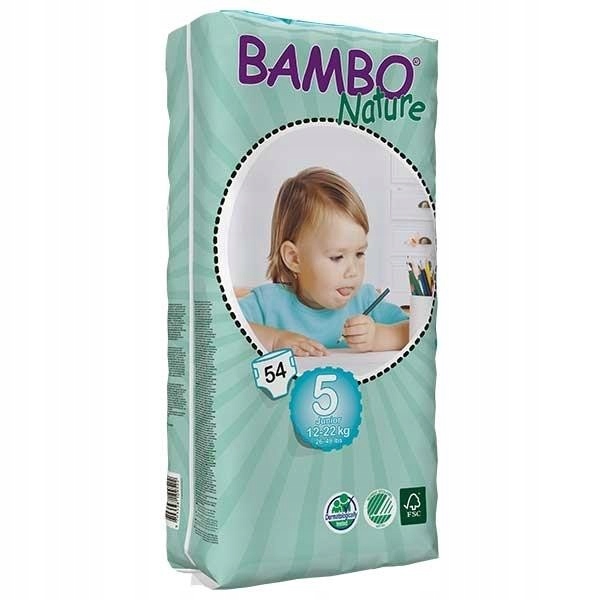 Pieluszki Ekologiczne Bambo Nature 5 Junior 54 szt