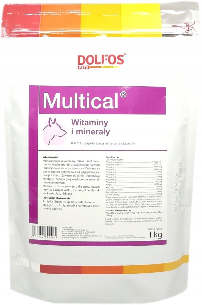 DOLFOS WITAMINY DLA PSA W KAŻDYM WIEKU 1kg proszek