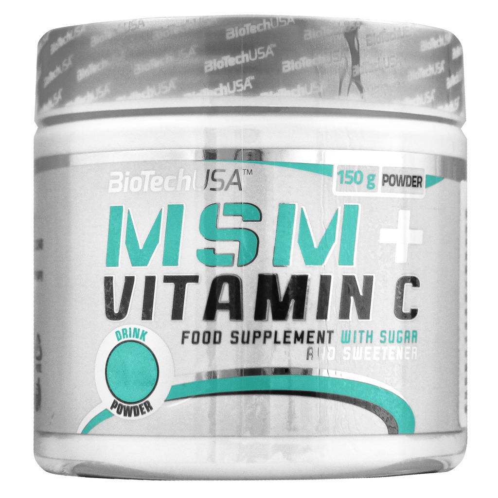 Biotech USA Msm + Vitamin C 150g ZDROWE STAWY ! ! 6869983261