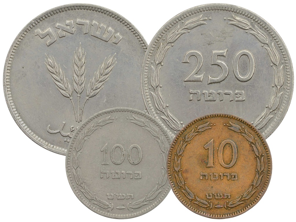 1.IZRAEL, ZEST.MONET 1949 SZT.3