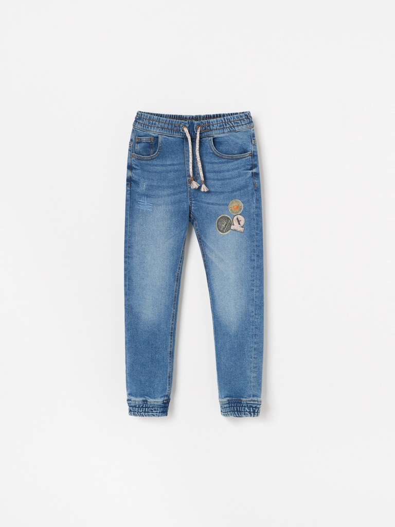 RESERVED spodnie jeans joggersy 122 NOWE 6-7 l