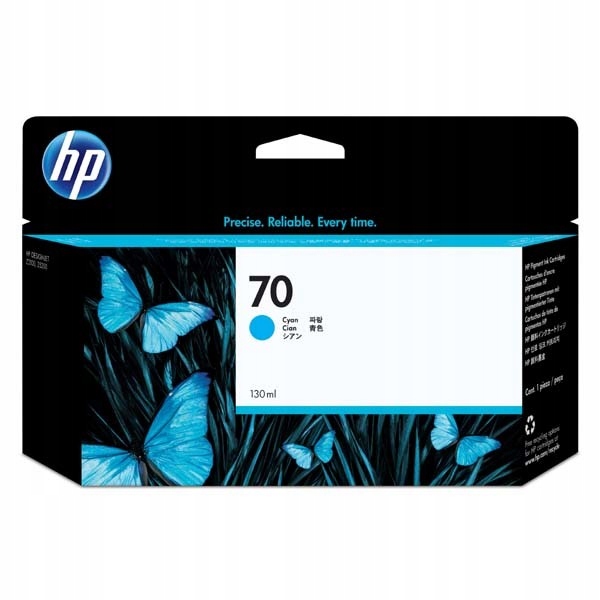 HP oryginalny ink / tusz C9452A, HP 70, cyan, 130m