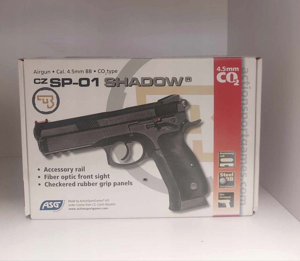 Wiatrówka Pistolet CO2 CZ-75 SP-01 Shadow 4,5mm