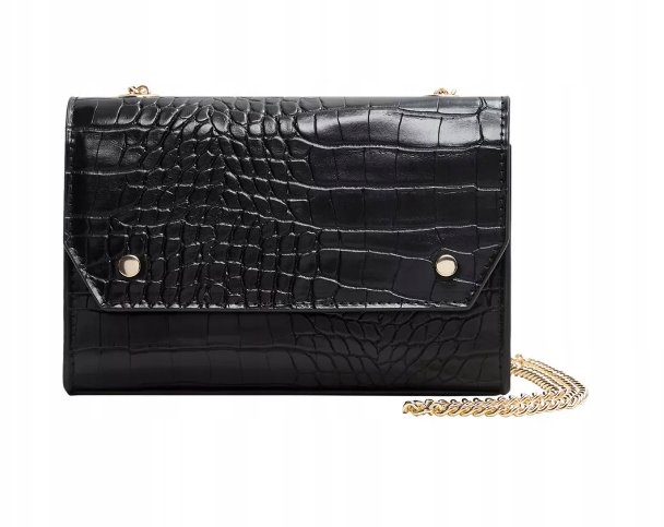 TOREBKA NA ŁAŃCUSZKU DAMSKA CZARNA KLASYCZNA 1PJI