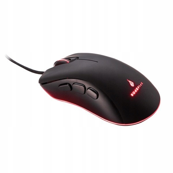 Mysz przewodowa, Surefire Condor Claw Gaming, czarna, optyczna, 6400DPI
