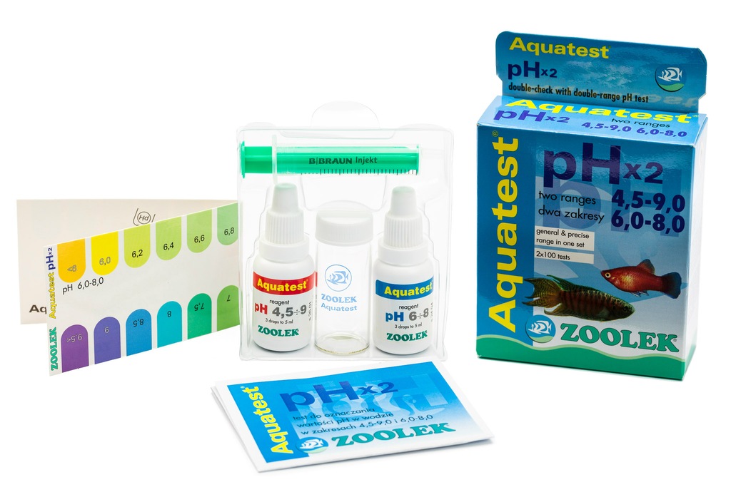 ZOOLEK AQUA TEST pH x 2 zakresy 7128149242 oficjalne archiwum Allegro