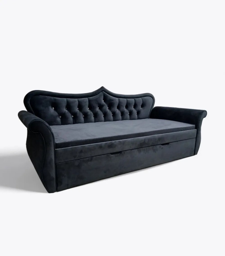 Łóżko dziecięce 80x180 - dwie f.spania i pojemnik GLAMUR