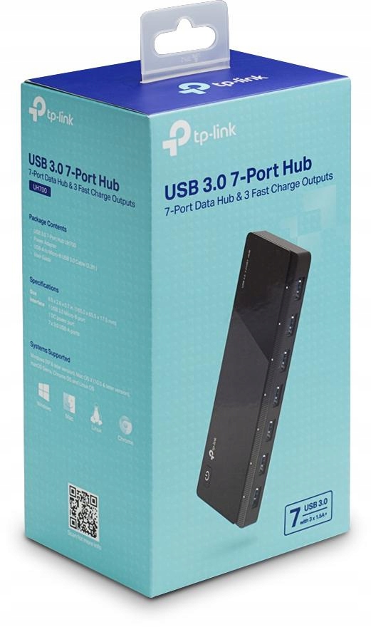 Купить TP-LINK UH700 ACTIVE USB HUB 7x USB 3.0 + БЛОК ПИТАНИЯ: отзывы, фото, характеристики в интерне-магазине Aredi.ru