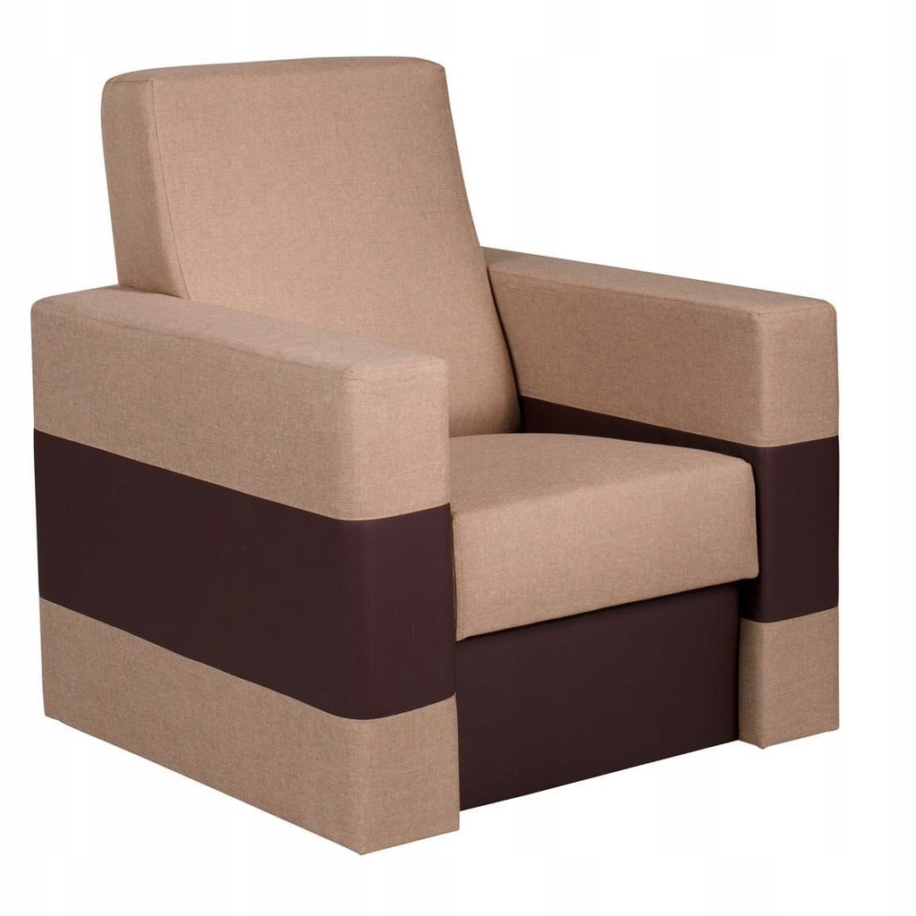 Fotel wypoczynkowy brązowy z Kolekcji NIKO