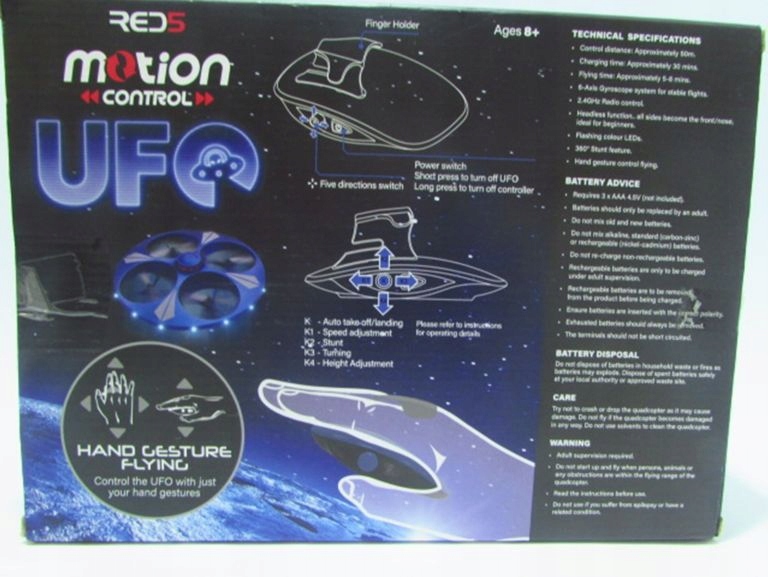 DRON RED5 MOTION CONTROL UFO / BRAK AKUMULATORK 8381985312