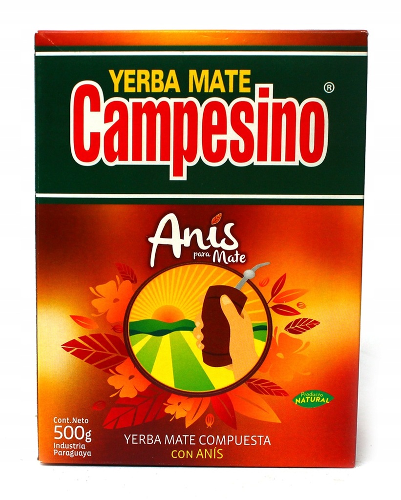 Yerba Mate Campesino ANIS 500g elaborada 0,5 kg