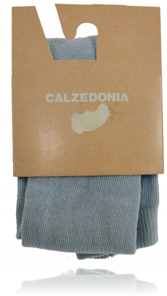 Calzedonia rajstopy rajstopki bawełna błękit 6m 74