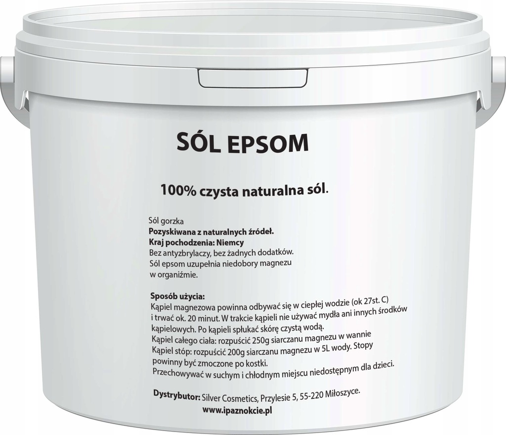 SÓL EPSOM GORZKA RZYMSKA SIARCZAN MAGNEZU 5kg - 8505088931 - oficjalne ...