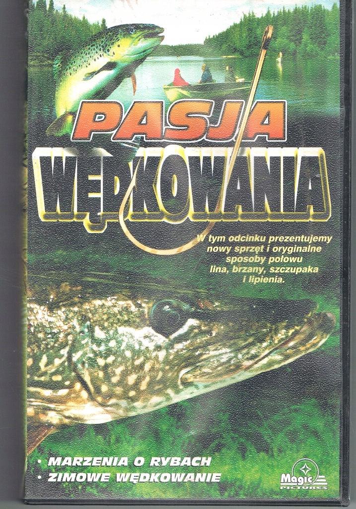 Pasja wędkowania.Marzenia o rybach.VHS Oryginał