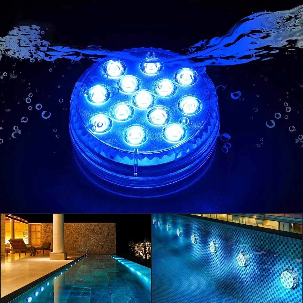 Oświetlenie basenu LED podwodne IP68 RGB