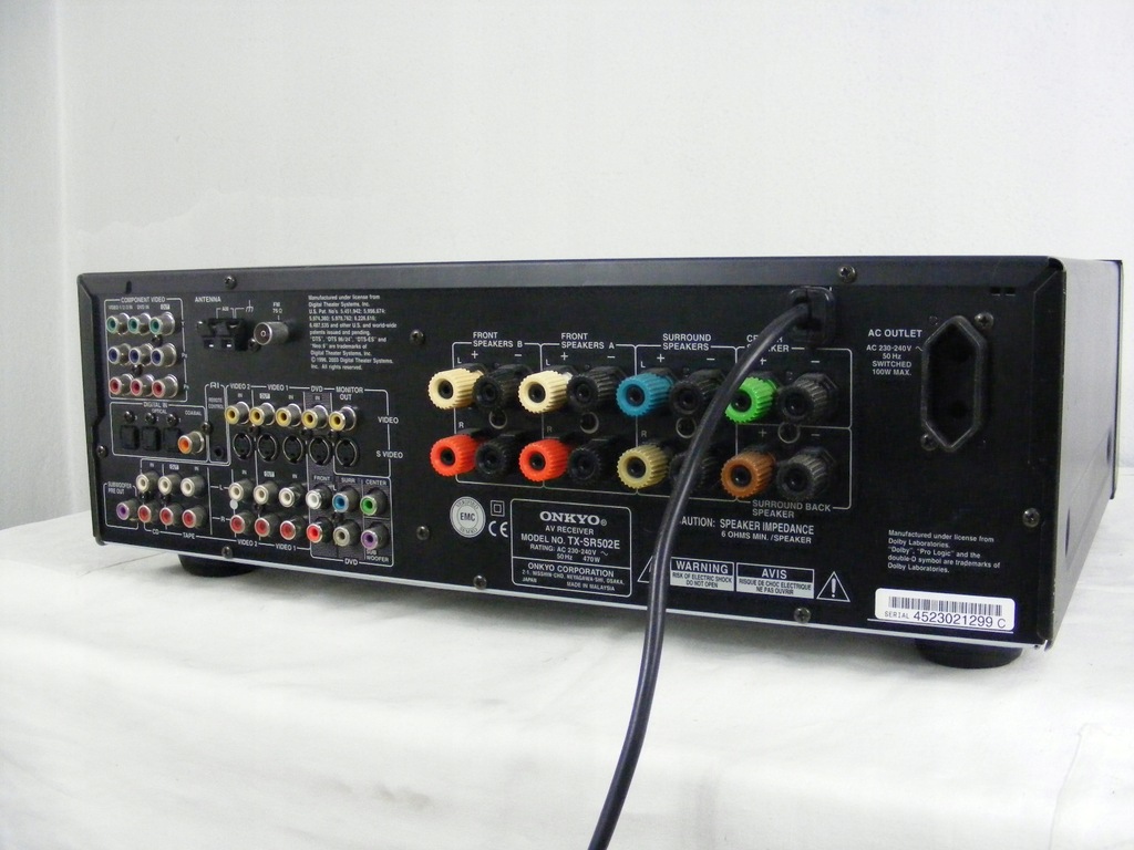 Amplituner ONKYO TXSR502E 7755205233 oficjalne archiwum Allegro