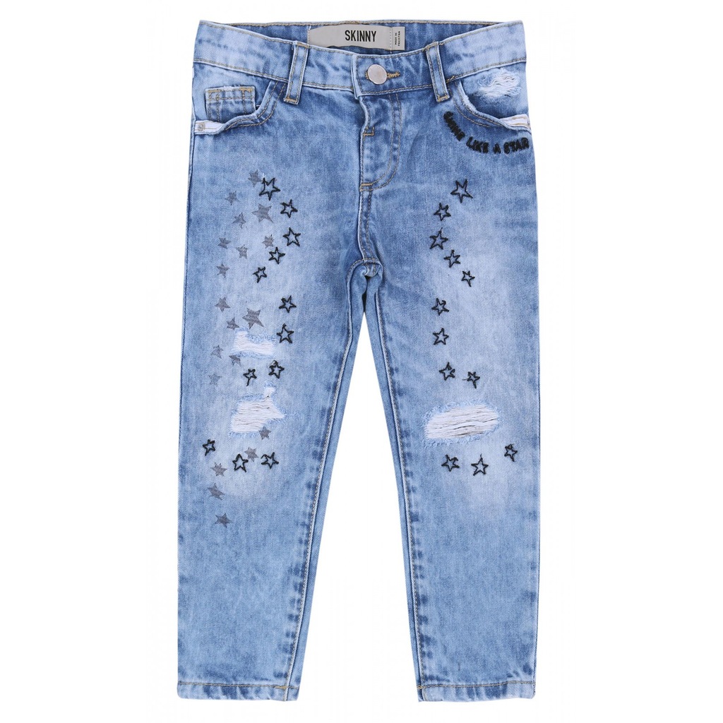 Spodnie jeansowe, gwiazdki DENIM CO. 2-3 lat