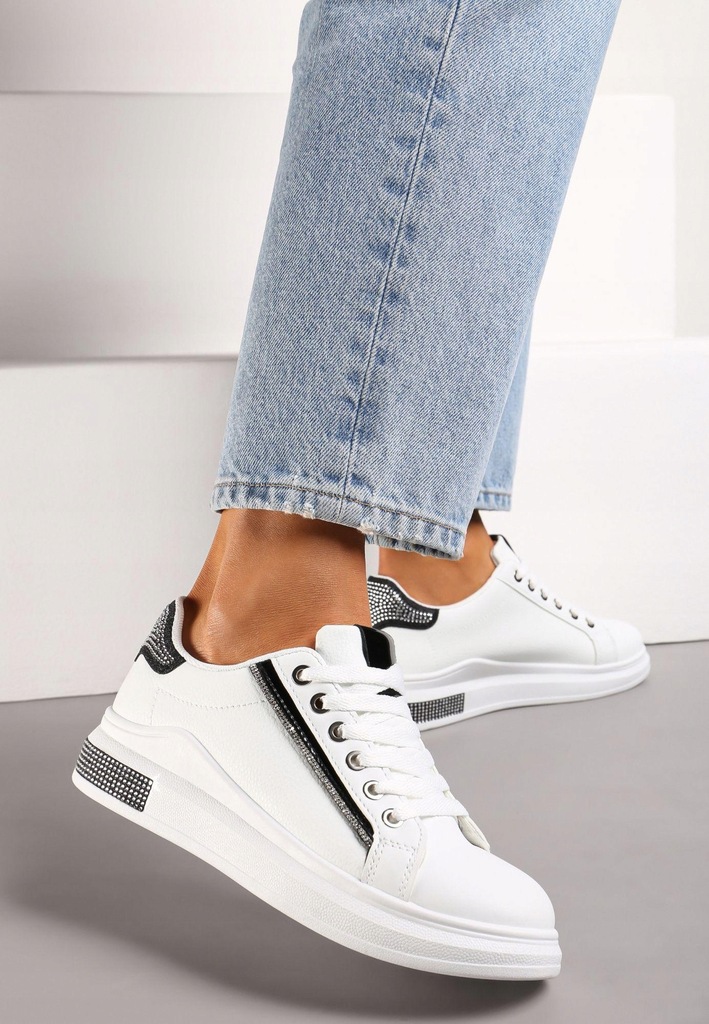 Renee Biało-Czarne Sneakersy damskie 39