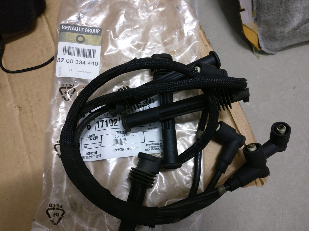 Przewody zapłonowe Renault Clio 2 RS 8200334440