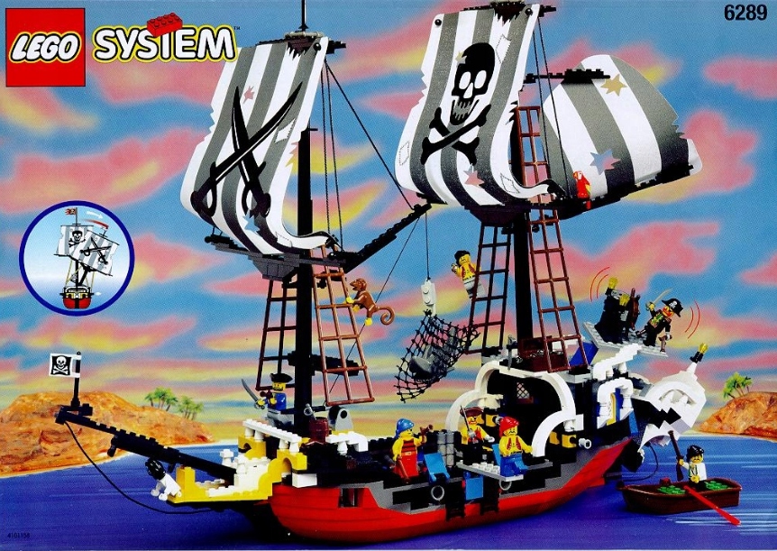 Statek Lego 6289 Red Beard Runner z pudełkiem!