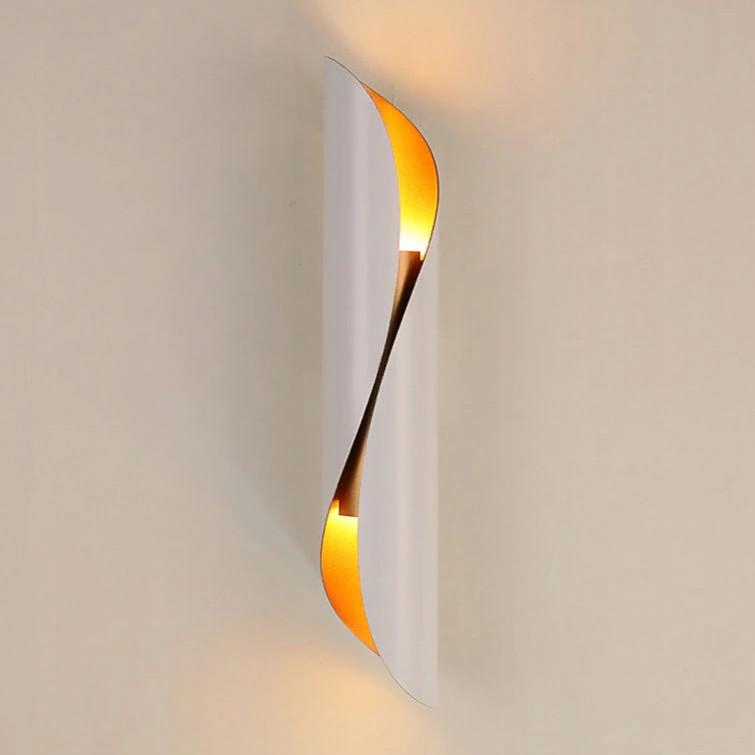 Kinkiet Drill Abigali KGG2E14-W Biało-Złoty 2xE14 KGG2E14-W Abigali