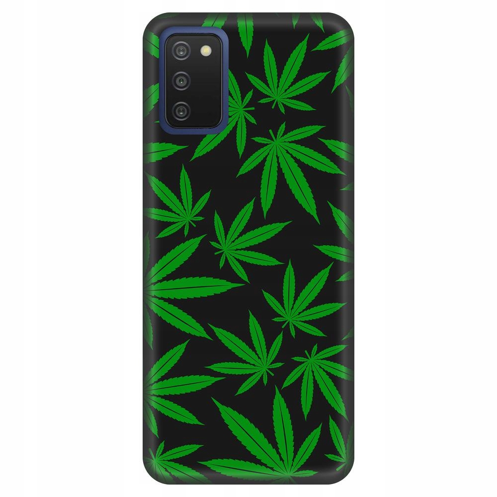 Etui do Samsung Galaxy A03s Wzory Ganja Marihuana Cannabis Zioło THC