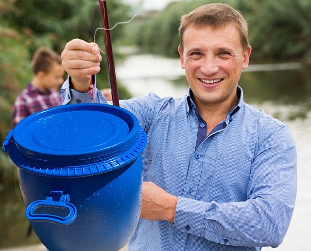 MELASA BURACZANA w BECZCE 30kg na RYBY