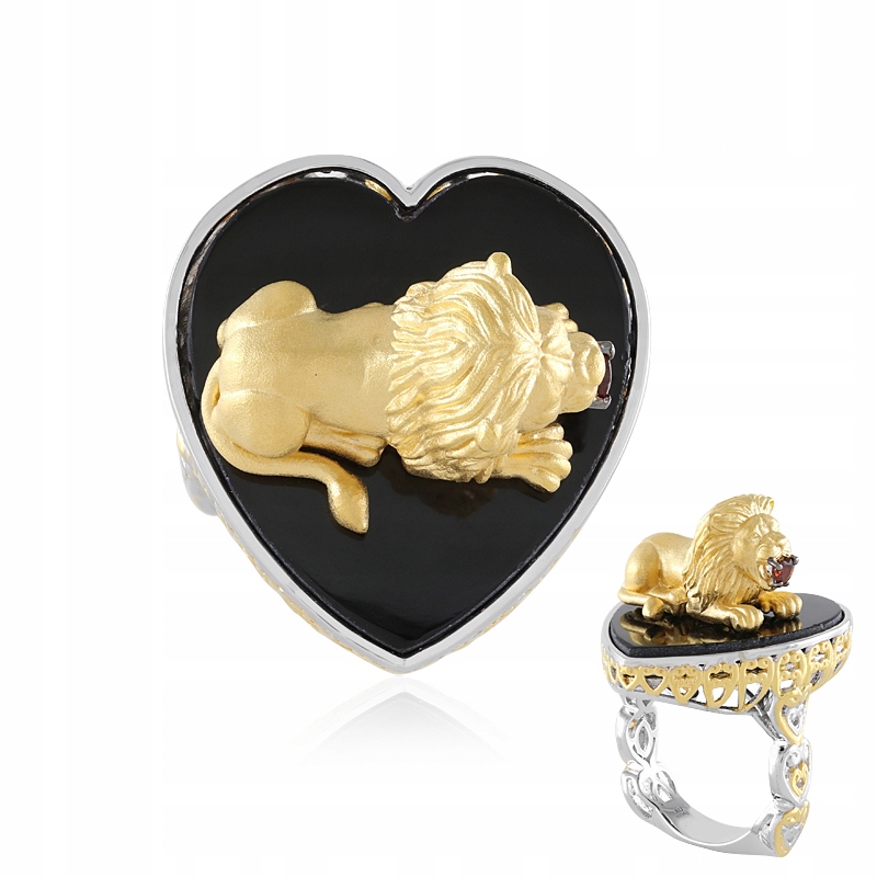Gems en Vogue Black Onyx Silver Ring