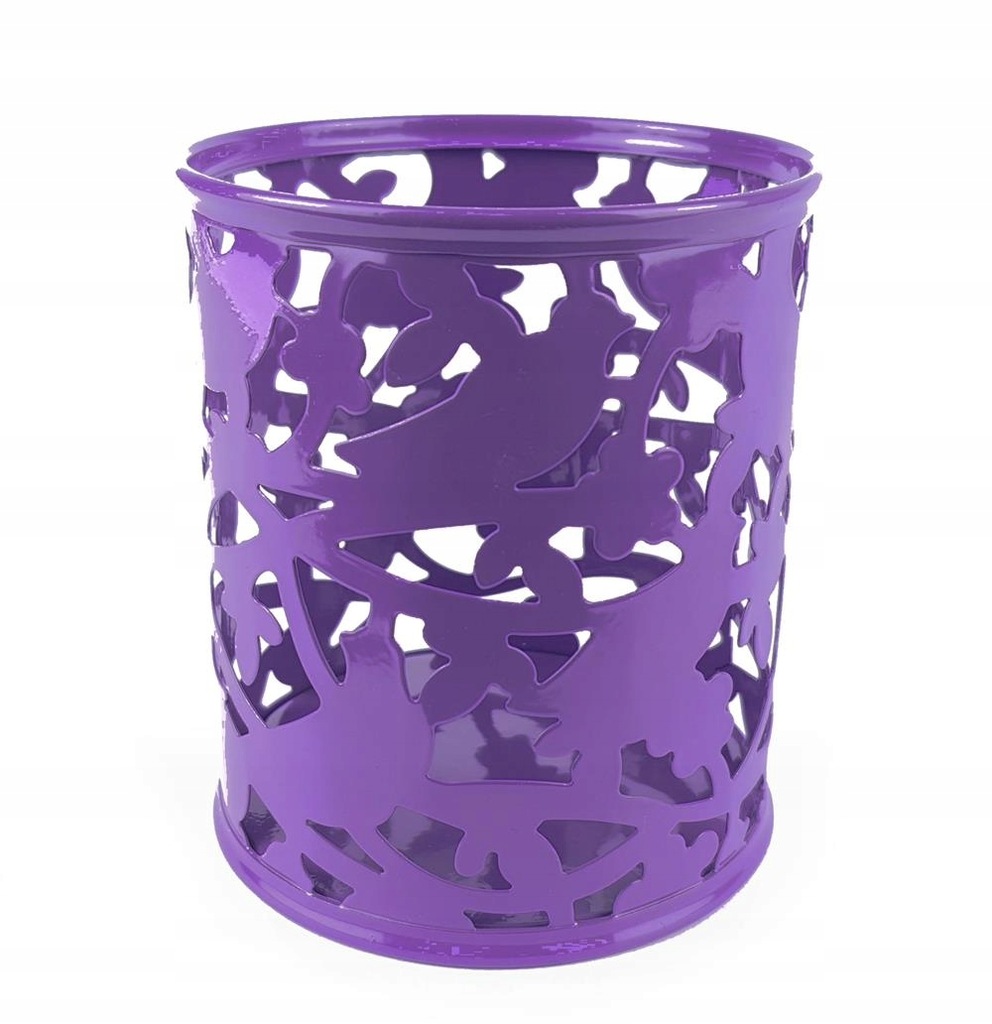 KUBEK PRZYBORNIK BIURKO METALOWY WZÓR POJEMNIK