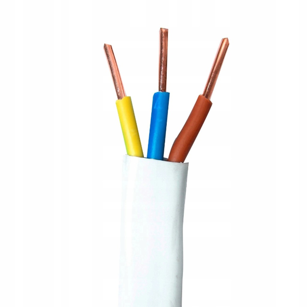 PRZEWÓD PŁASKI YDYp 3 x 1,5mm ELEKTROKABEL 100mb