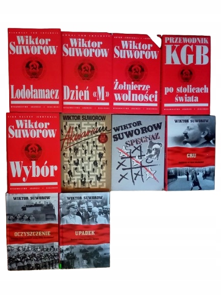 Wiktor Suworow zestaw 10 książek + gratis
