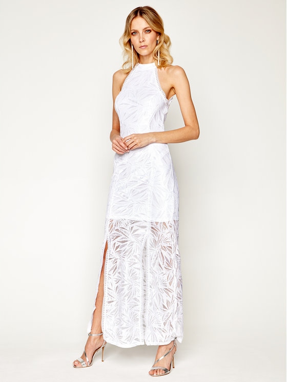 GUESS SUKIENKA BIAŁA KORONKOWA MAXI DAMSKA 36 1ZAG