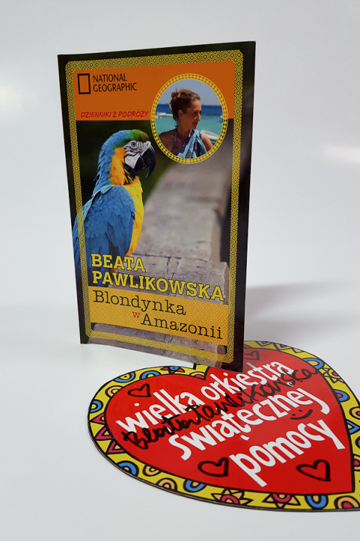 Beata Pawlikowska „Blondynka w Amazonii"z podpisem