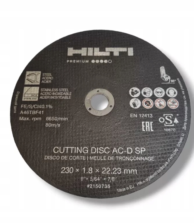 TARCZA DO METALU HILTI 230X1.8X22.23MM