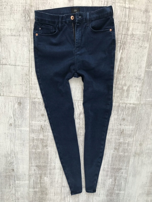 RIVER ISLAND wysokie skinny jeans rurki 38 M