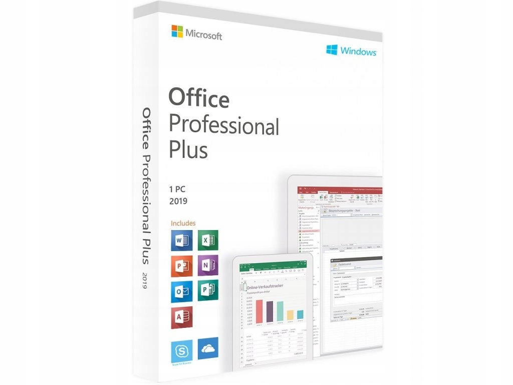 MS Office 2019 Professional Plus BOX PL + PŁYTA CD