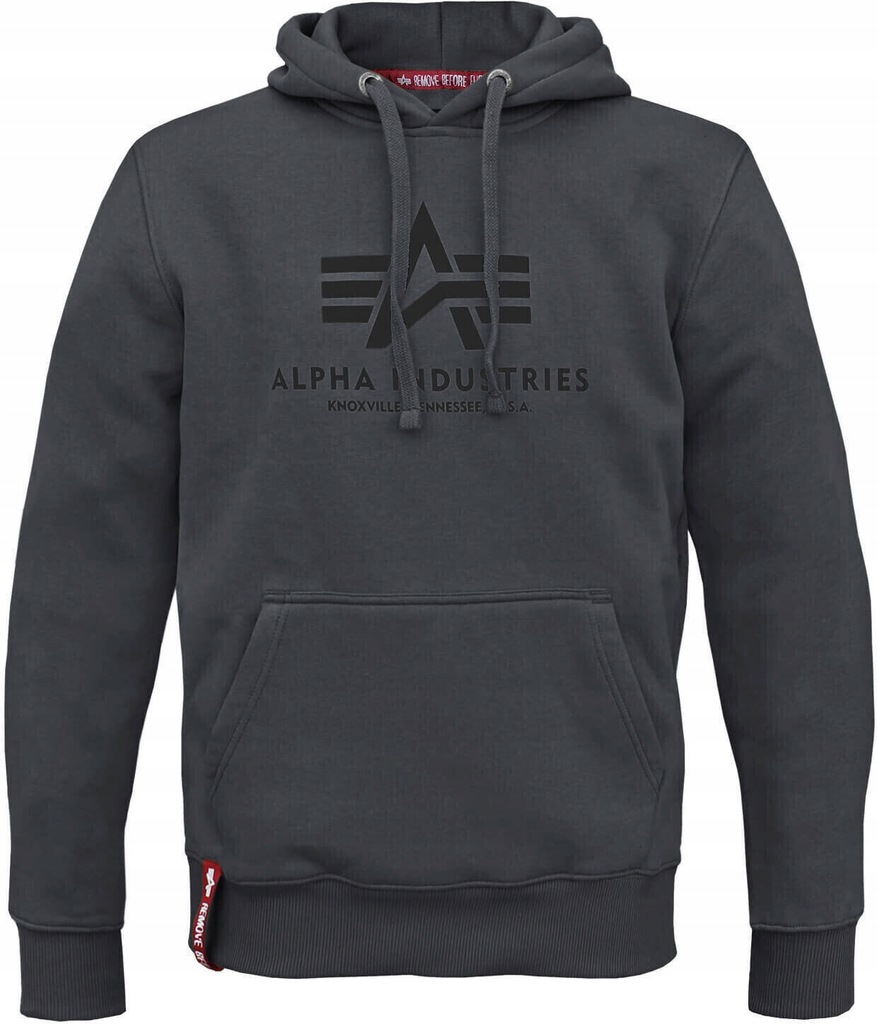 Bluza sportowa kangurka Alpha Industries 178312-412 BAWEŁNIANA NA CO DZIEŃ