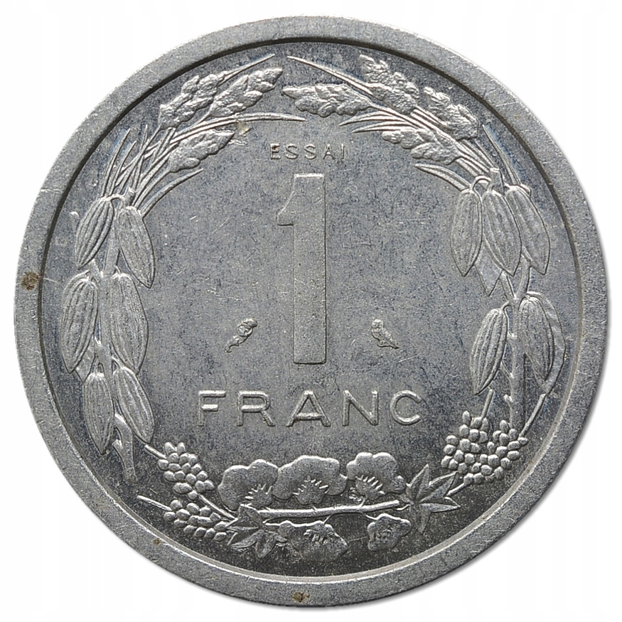 51.CAMERUN, 1 FRANK 1969 ESSAI - PRÓBA rzadka