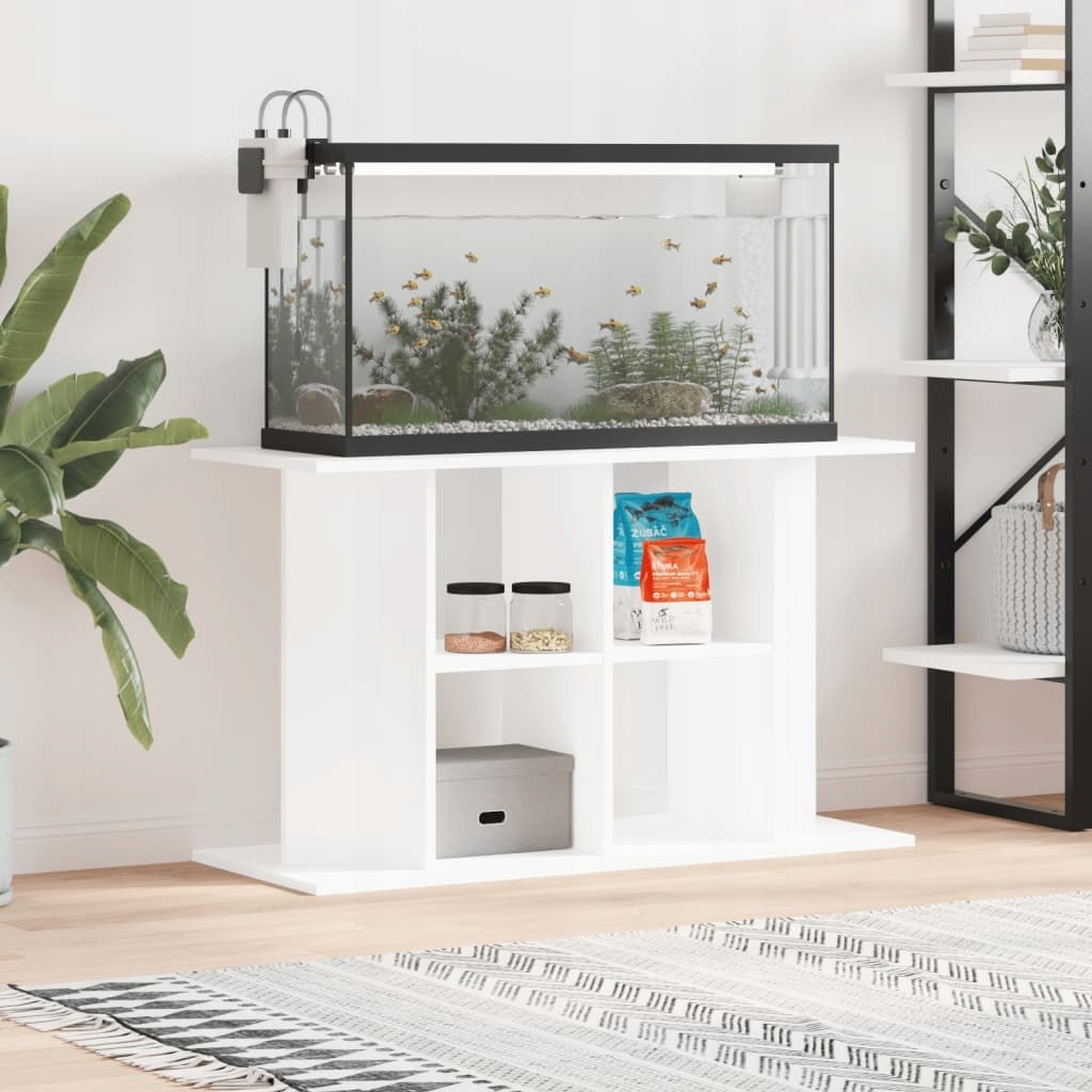 Szafka pod akwarium, biała, 100x40x60 cm