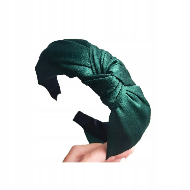 Opaska turban z materiału zieleń O228ZIE