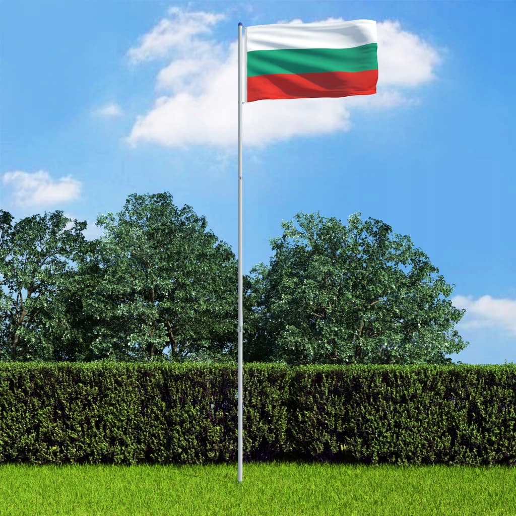 Flaga Bułgarii Z Aluminiowym Masztem 6 m