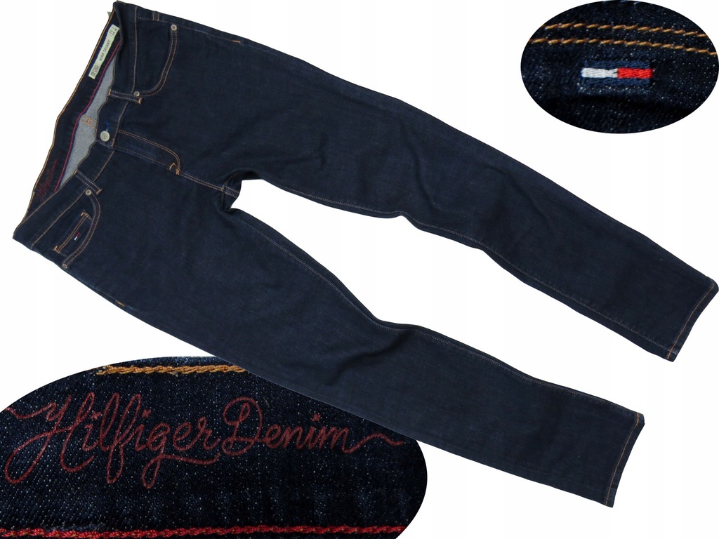 Tommy Hilfiger Jeansy skinny rurki W34 L32 -70%