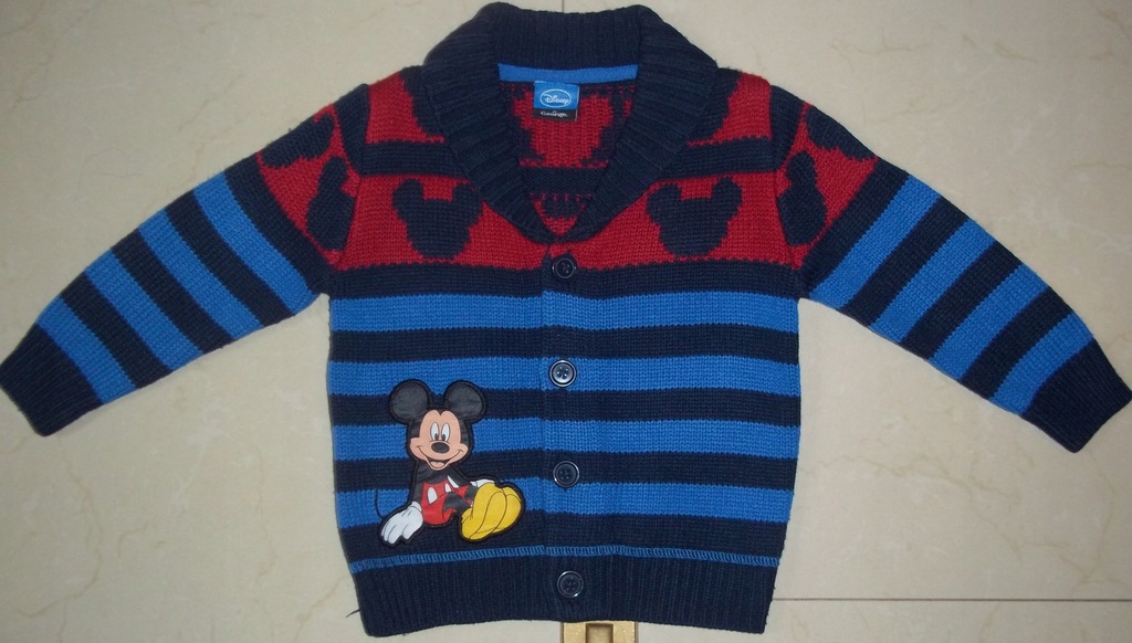 Sweter dla chłopca Disney Myszka Miki r. 86/92 BDB