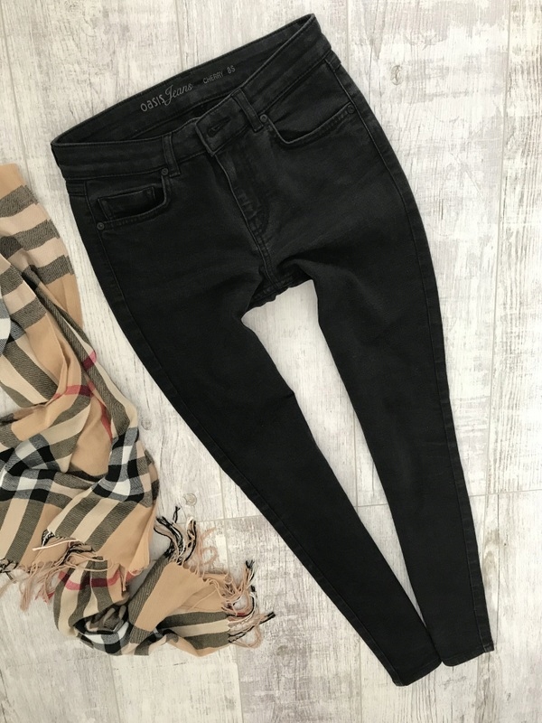 OASIS___skinny spodnie RURKI jeans___36 S