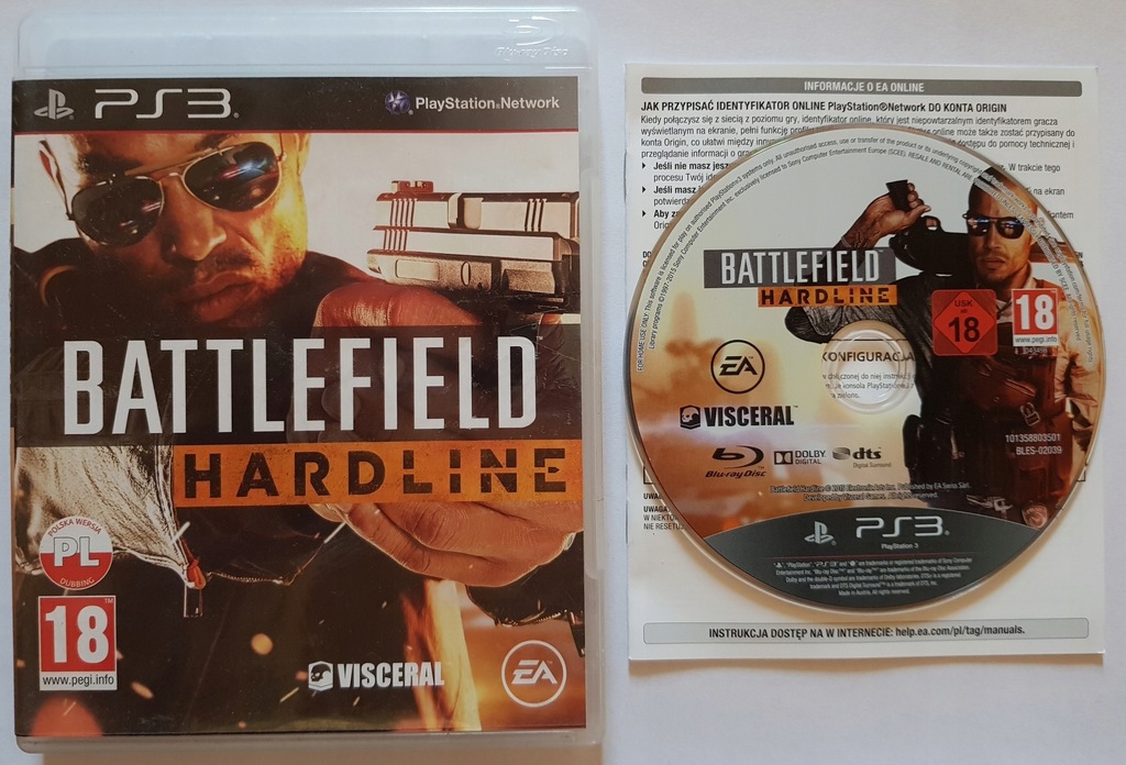 BATTLEFIELD HARDLINE PL PS3 / POLSKI DUBBING / HIT